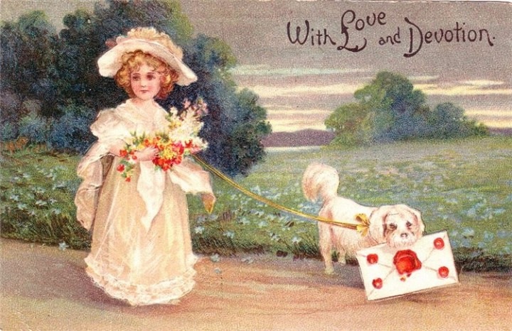 Старинные открытки с Денем Святого Валентина | Бэйбики Старинные открытки с Денем Святого Валентина