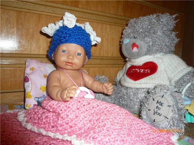 Шапочка для Настеньки — Одежда и обувь для кукол своими руками: фото (фото 6)