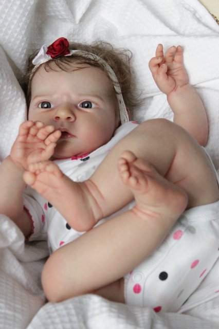 Сама мисс серьезность, кукла реборн Беспаловои Жанны