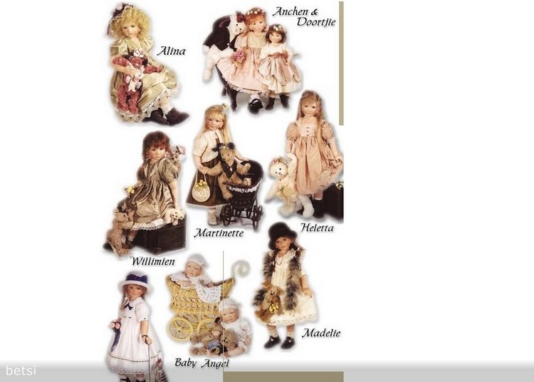 Автор кукол Бердин Криди и её куклы. Artist Berdine Creedy originals DOLLS, хронология выпуска (фото 5)