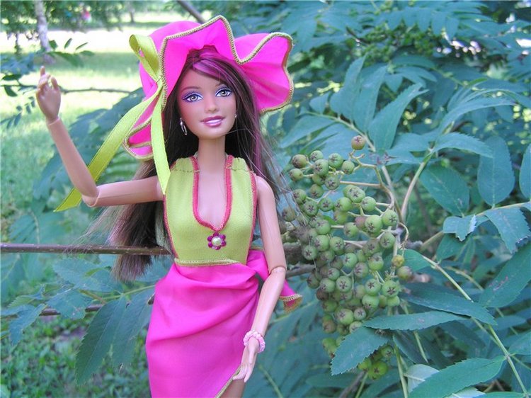 Летняя прогулка Анжелики ( Кукла Barbie Fashionistas от Mattel) (фото 9)