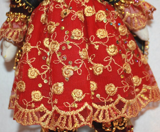 Современная национальная текстильная кукла ручной работы. Ширин (фото 4)