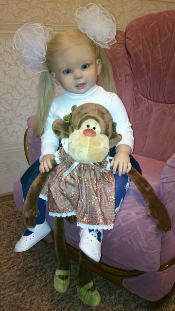 Мое солнышко - малышка Джастина из молда Бонни by Linda Murray