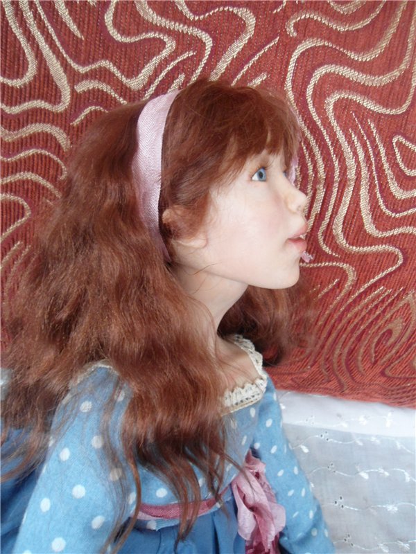 Моя первая авторская кукла - болтушка. Новенькие нового года (фото 8)