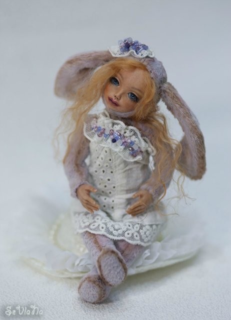 Авторская зайка - куколка тедди долл из серии "Зайчоночки" Севостьяновой Натальи, SeVlaNa