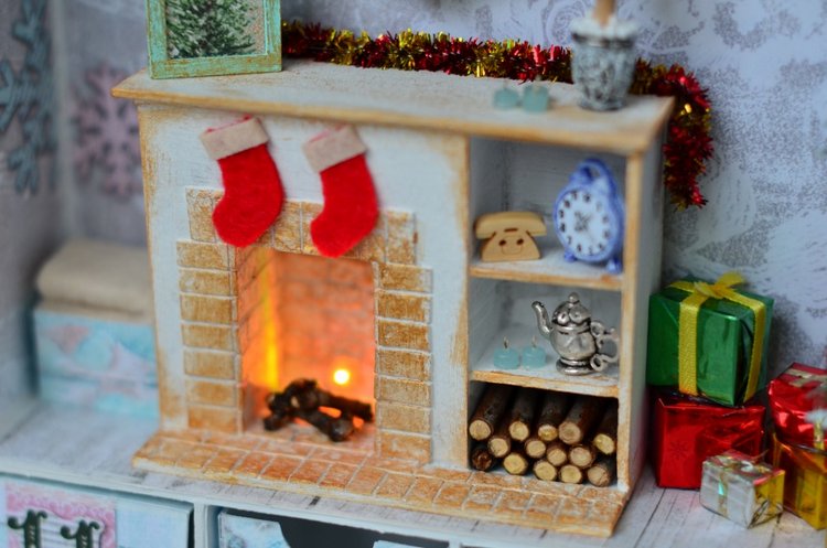 Адвент календарь с миниатюрой и освещением (фото 4)