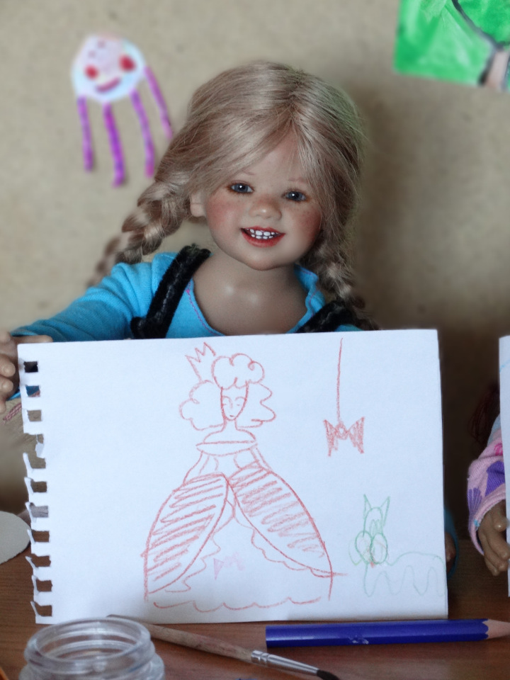 Девочки рисуют — Куклы Annette Himstedt (Аннетт Химстедт): коллекционные