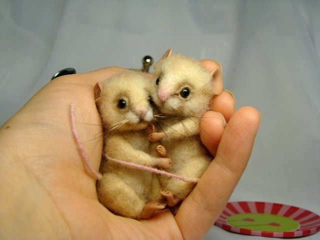 Безумное чаепитие или "так вот кто это шуршал!". Авторские игрушки валянием Ольги Чернухо