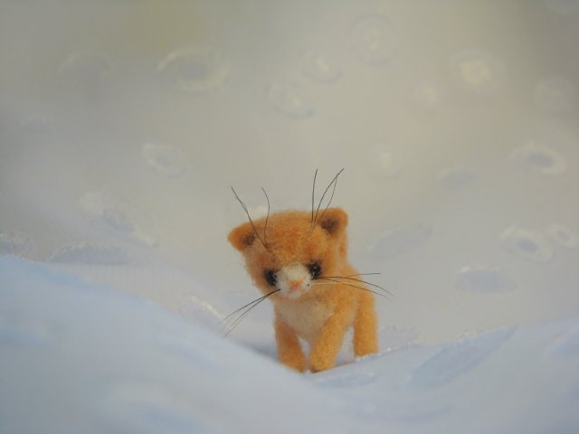 Я тигрёнок, а не киска! Авторская игрушка валянием Ольги Чернухо (фото 4)