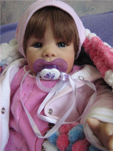 Пледик "помпончик" и куколки (фото 3)