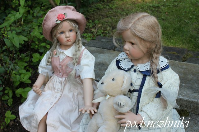 Летние девочки - редкие белокурые красавицы от Хильдегард Гюнцель для Walterhäuser Puppenmanufaktur