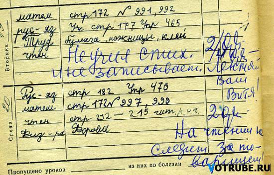 О веселом! Шедевры школьных дневников) Осторожно! очень смешно) (фото 10)