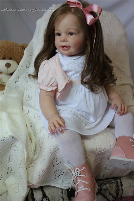 Поделись улыбкою своей.Стефания,кукла реборн Анастасии Гангало (фото 4)