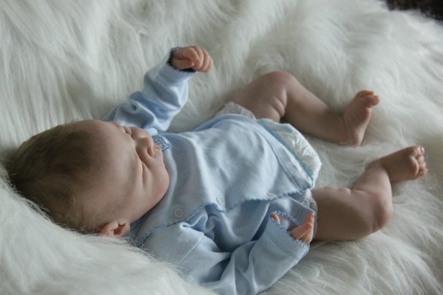 Ноэльчик... очень серьезный малыш... Куколка реборн Вишни Виктории (фото 7)