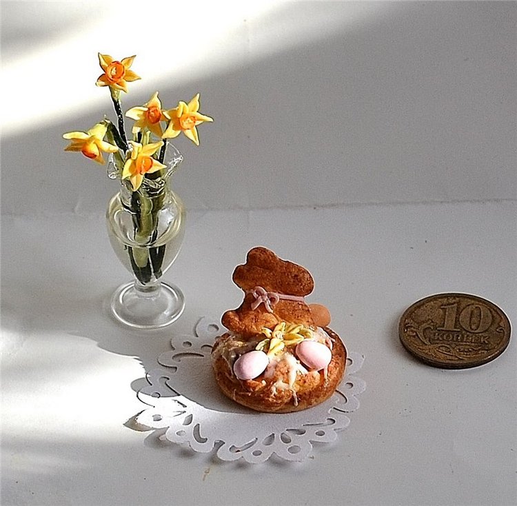 Еда, миниатюра для кукол! Моя подготовка к Пасхе (фото 10)