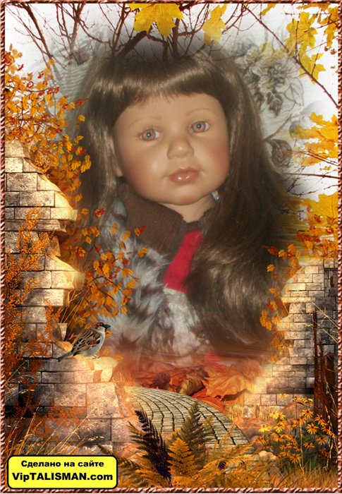 Новый наряд Мелани и фотосессия в красно-коричневых тонах