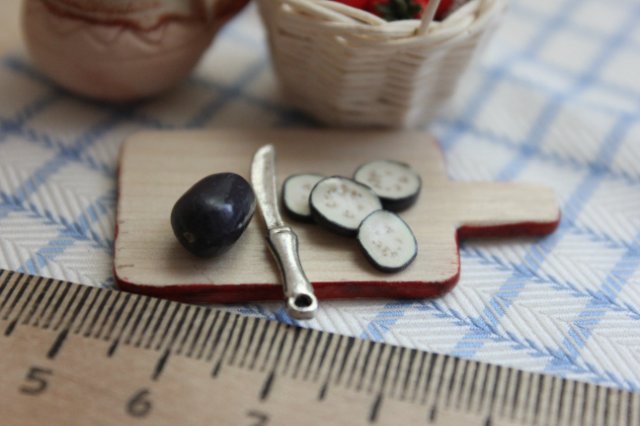 Урожай в коробке с "Фимо". Миниатюра для кукол (фото 5)