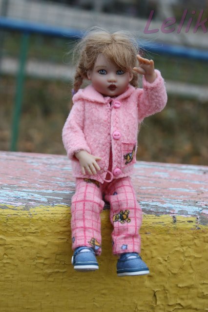 Прогулка с кнопочкой. Теплая одежда для моей куколки