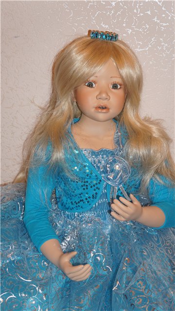 Фарфоровая кукла БИРГИТ - Лазурная Мечта от Кристин Оранж (фото 4)