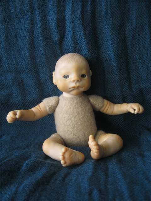 Мой капризный малыш. Авторская кукла Виктории Балибок