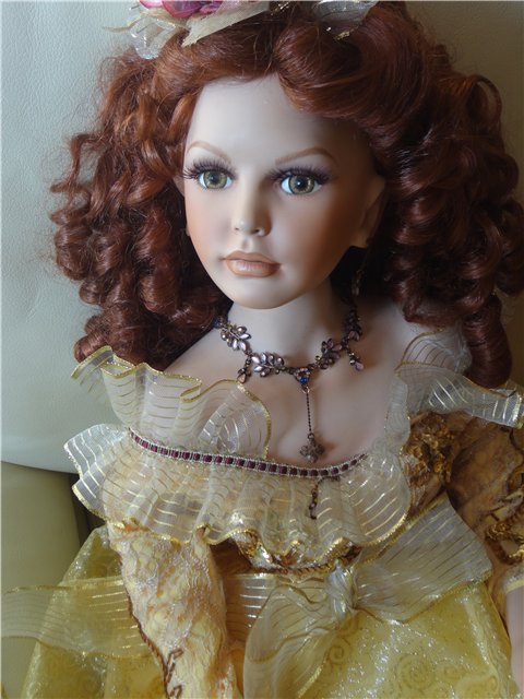 Ты провинилась...красотою! А это редкое богатство! Фарфоровая кукла Donna Rubert - София