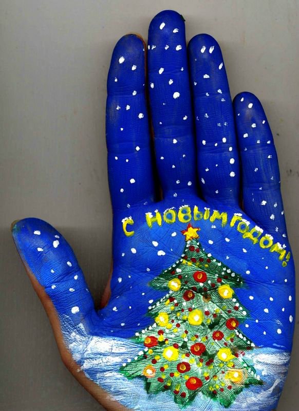 Рисунки на ладони. Авторские работы Светланы Колосовой