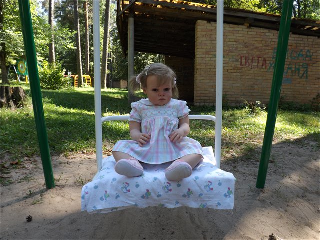 Летняя прогулка Танечки. Кукла реборн