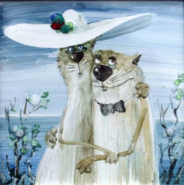 Усатые-полосатые. Коты художника Анатолия Ярышкина