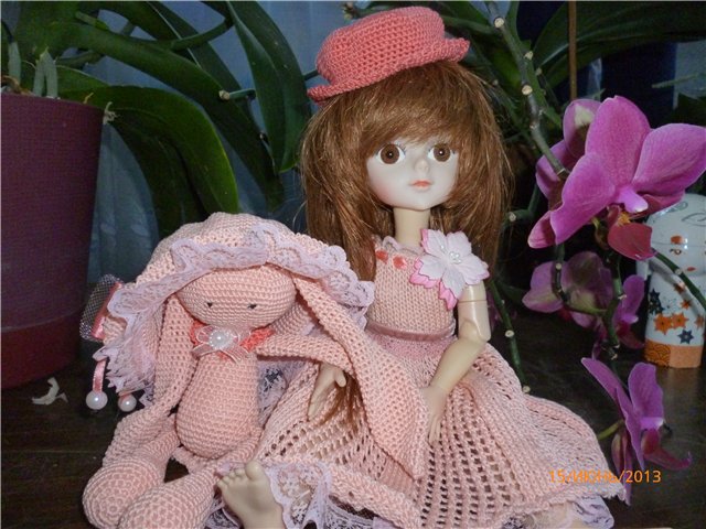 Новый образ платья. Одежда для кукол БЖД своими руками