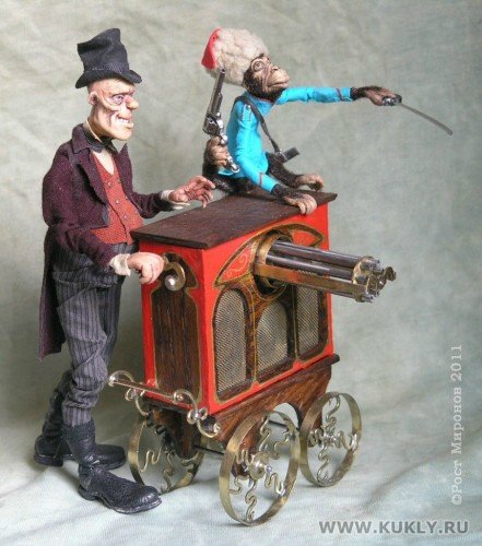 Авторские куклы Ростислава Миронова из серии «Русскiй Стимпанкъ» (фото 7)