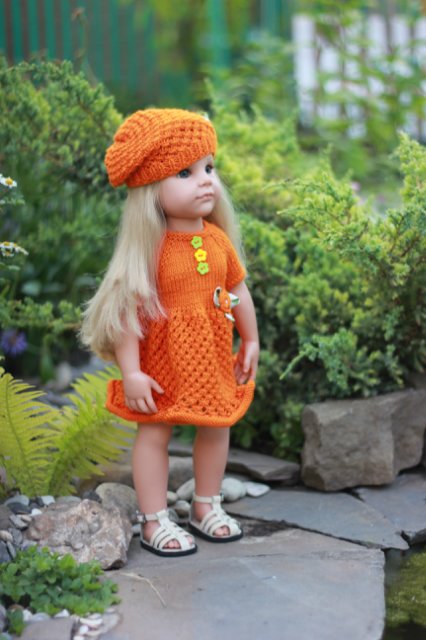 Вязаный подиум от Smorodinы для кукол Gotz (фото 5)