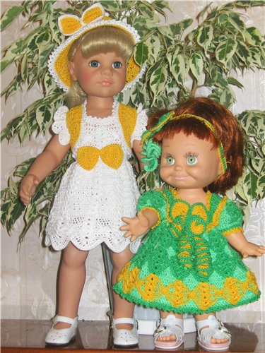 Ох уж эти бантики... Наряды на фэйсинок, паолок, куколок Готц (50 см)