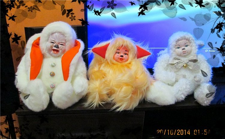 Зверьки с лицами малышей. Тедди долл