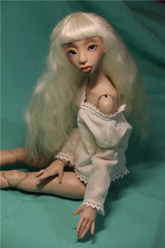 Из Эльзы в русалку. Шарнирная авторская кукла (фото 9)