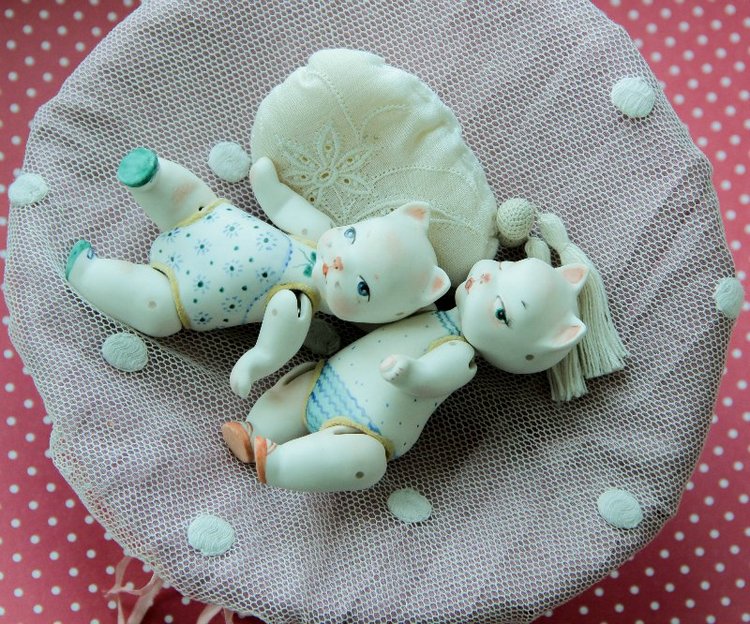 Новый проект "Кошка на ладошке". Фарфоровые куклы (фото 9)