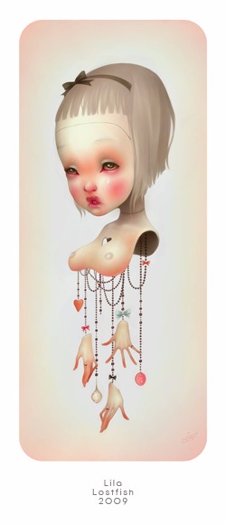 Сюрреалистические иллюстрации французской художницы Элоди LostFish или еще раз об Алисе