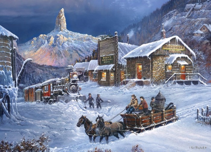 С Наступающим 2017 Новым Годом! ЗИМНЯЯ СКАЗКА. ХУДОЖНИК TED BLAYLOCK