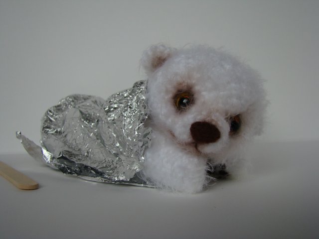 Мишка-эскимо. Игрушка вязанная крючком Ольги Чернухо (фото 9)