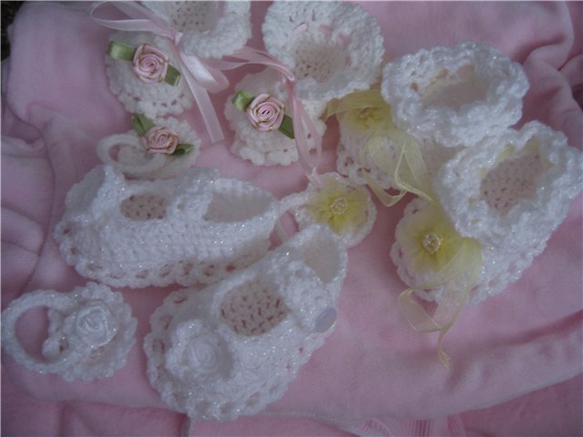 Новенькие пинетки — Одежда и обувь для кукол своими руками: фото (фото 8)