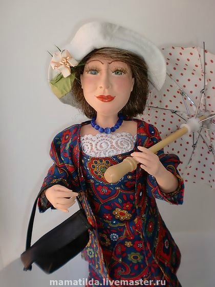 «Красота страшная сила!» Портретные куклы Фаины Раневской, выполненные разными авторами (фото 9)