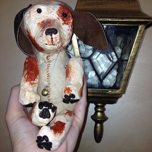 Деревянный щенок Жужа — Интересные игрушки и фигурки (разное): редкие (фото 5)