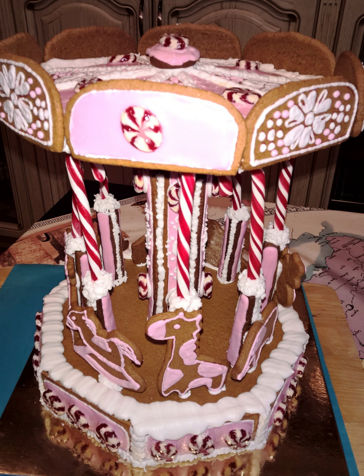 Для продвинутых в геометрии, или, Мой первый опыт изготовления пряничной карусели (с пошаговой съемкой)