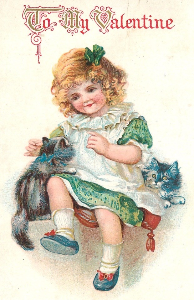 Старинные открытки с Денем Святого Валентина | Бэйбики Старинные открытки с Денем Святого Валентина (фото 4)