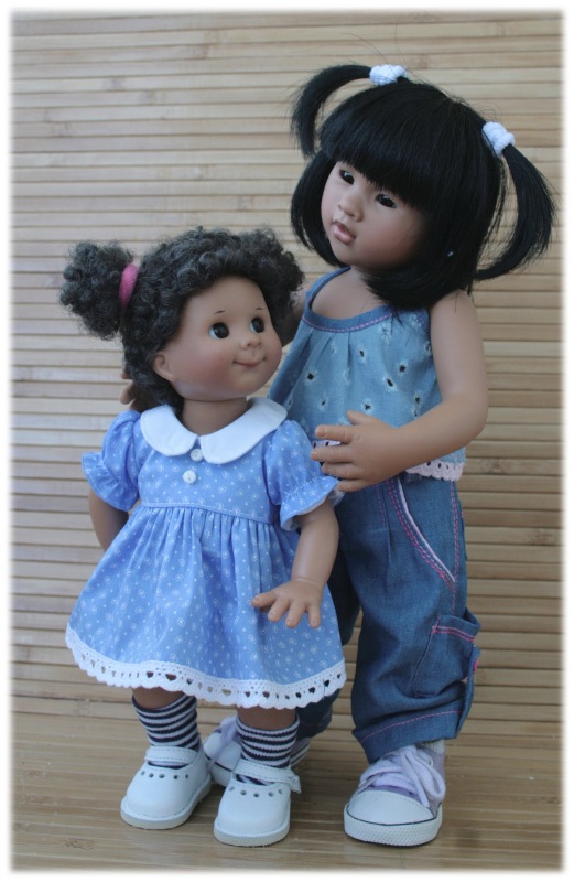 Новая девочка 35 см.Небольшое сравнение тел Вихтелят 35-32-30-26 см (фото 5)