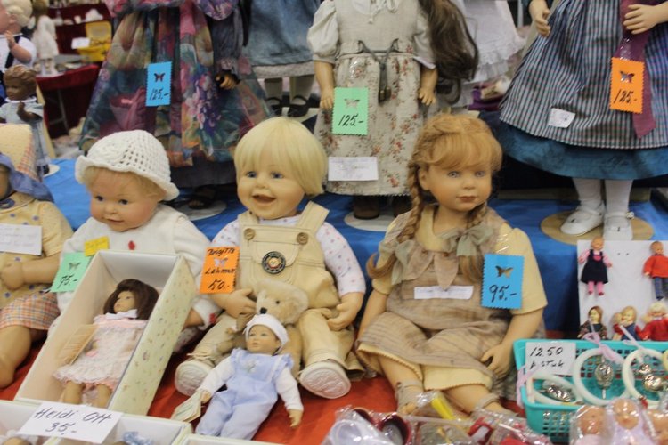Выставка мишек, кукол и кукольной миниатюры в Голландии 2017 - часть пятая