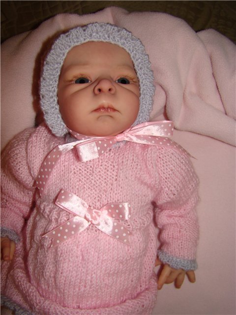 Сердечки для моей зайки.Вязанная одежда для кукол | Бэйбики Сердечки для моей зайки.Вязанная одежда для кукол (фото 5)