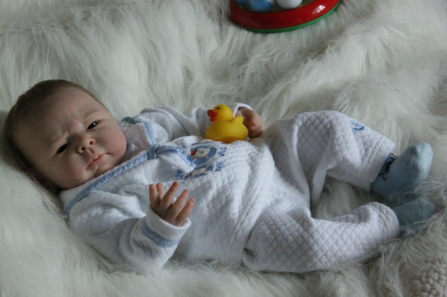 Ноэльчик... очень серьезный малыш... Куколка реборн Вишни Виктории