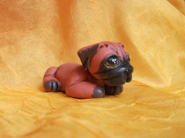 Собарик и кот Рыжик из полимерной глины (фото 2)