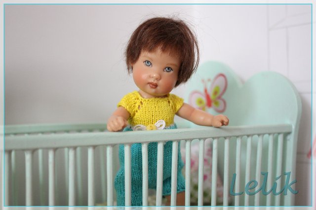 Кроватка для малышки, в масштабе 1:6 | Бэйбики Кроватка для малышки, в масштабе 1:6