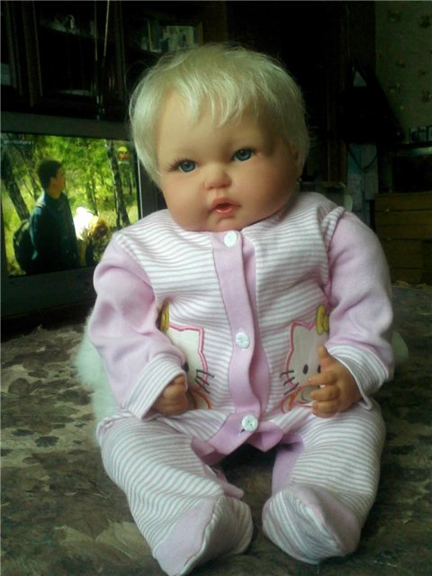 Игровая кукла переделана из пупса фирмы Огонёк (фото 6)